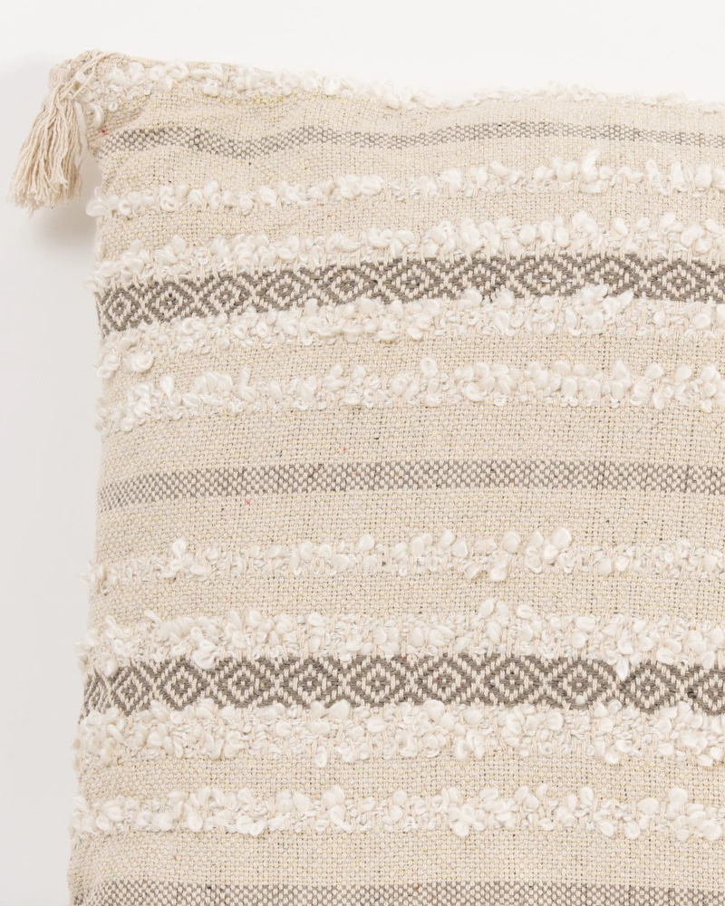 Grand coussin pompons