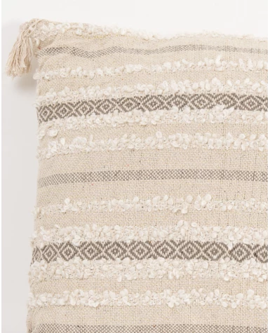 Grand coussin pompons