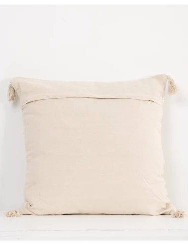 Grand coussin pompons