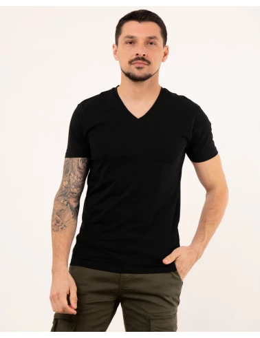 T-Shirt col v