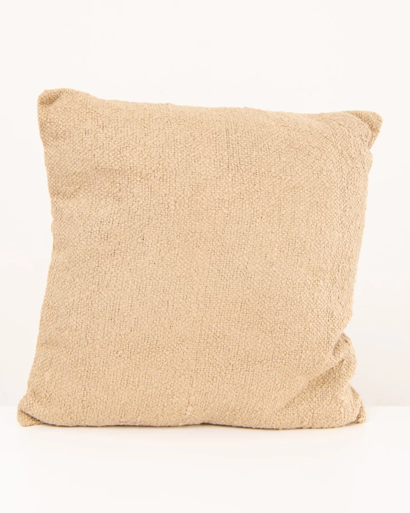 Coussin beige foncé