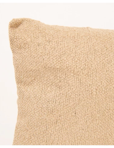 Coussin beige foncé