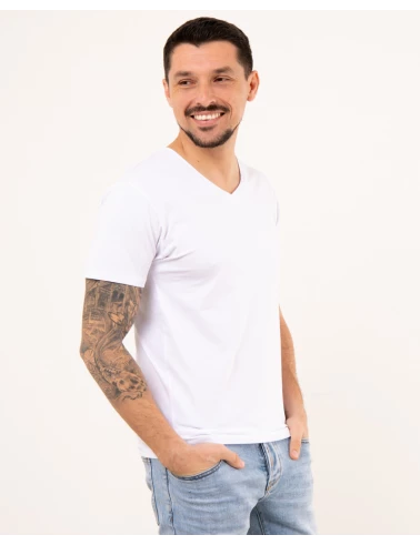 T-Shirt col v