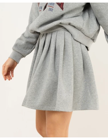Jupe plissée coton