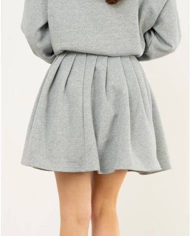Jupe plissée coton