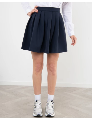Jupe plissée coton