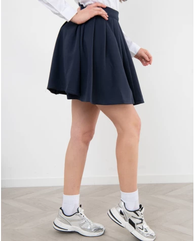 Jupe plissée coton