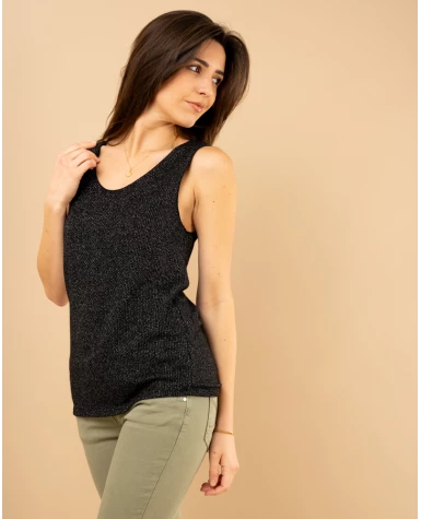 Débardeur chenille lurex
