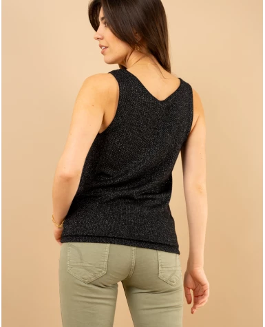 Débardeur chenille lurex
