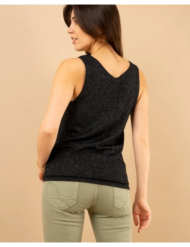 Débardeur chenille lurex