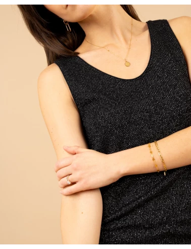 Débardeur chenille lurex
