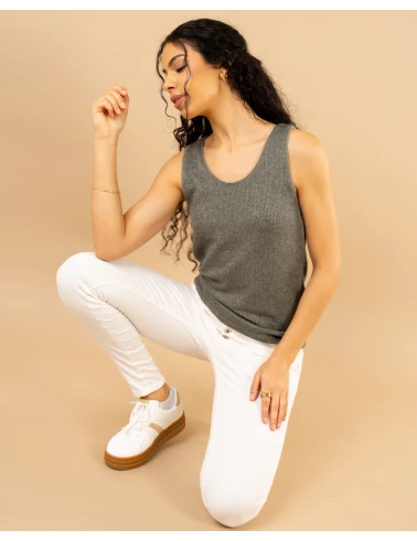 Débardeur chenille lurex