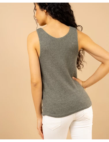 Débardeur chenille lurex