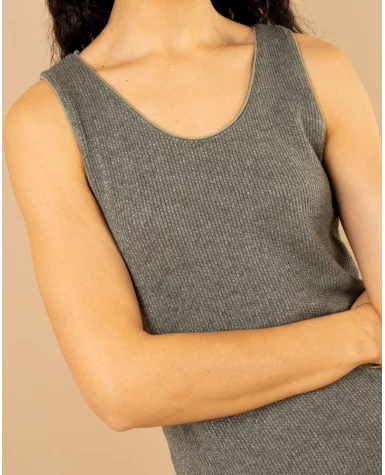 Débardeur chenille lurex