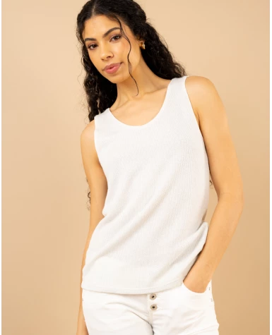 Débardeur chenille lurex