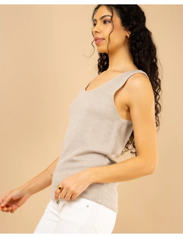 Débardeur chenille lurex