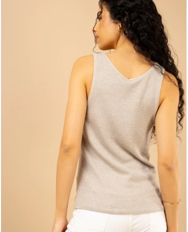 Débardeur chenille lurex