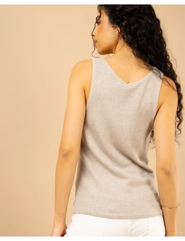 Débardeur chenille lurex