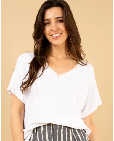 Top col lurex