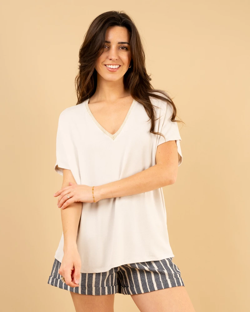Top col lurex