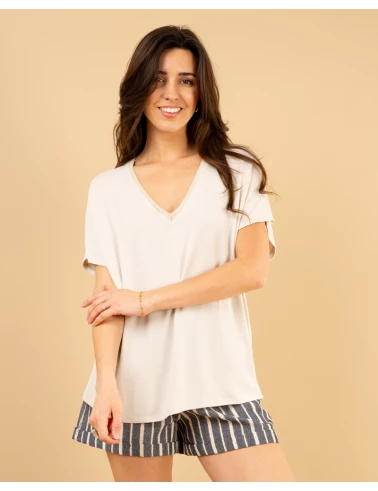 Top col lurex