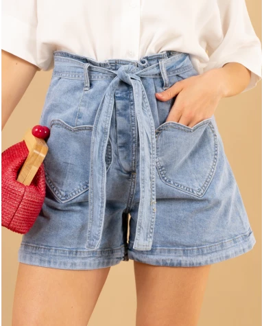Short poches coeurs