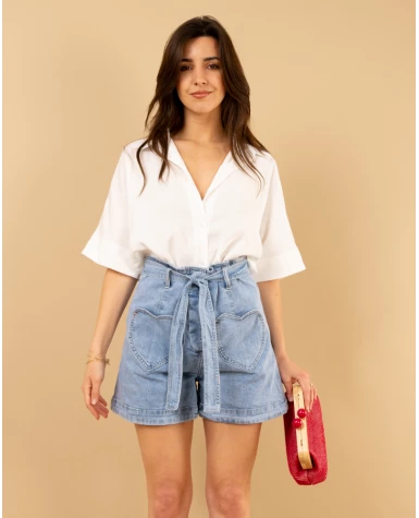 Short poches coeurs