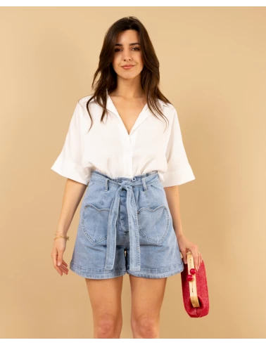 Short poches coeurs