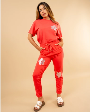 Bas de jogg fleurs