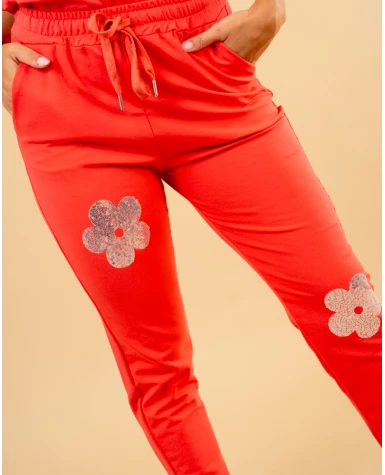 Bas de jogg fleurs