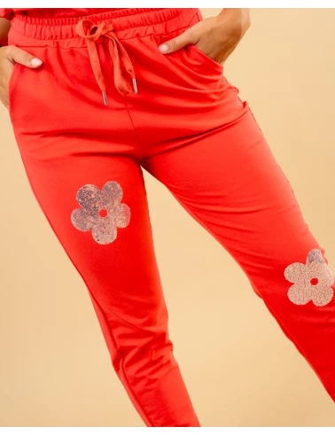 Bas de jogg fleurs