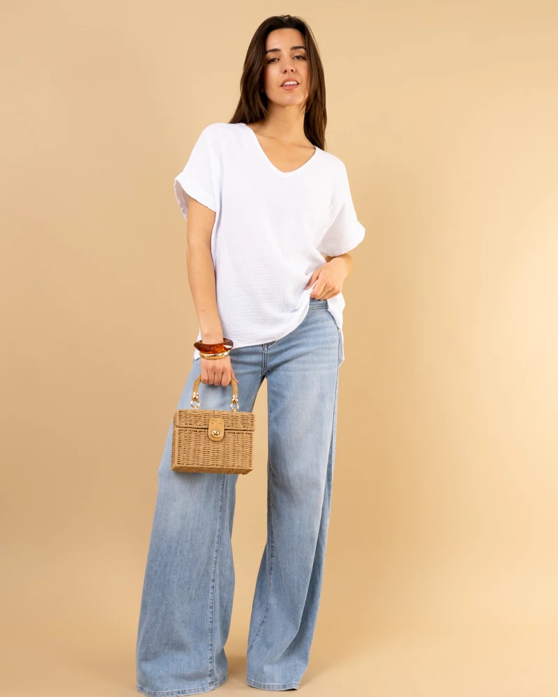 Oversize gaze de coton