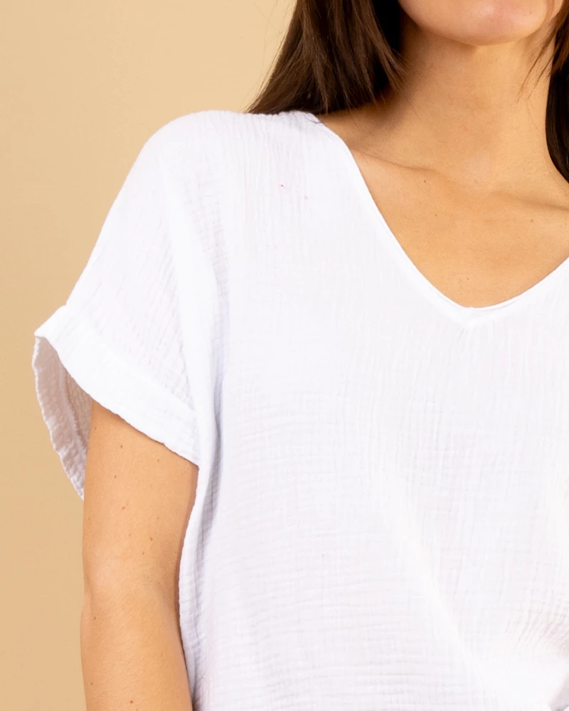 Oversize gaze de coton