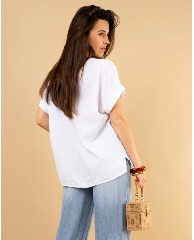 Oversize gaze de coton