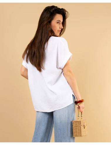 Oversize gaze de coton