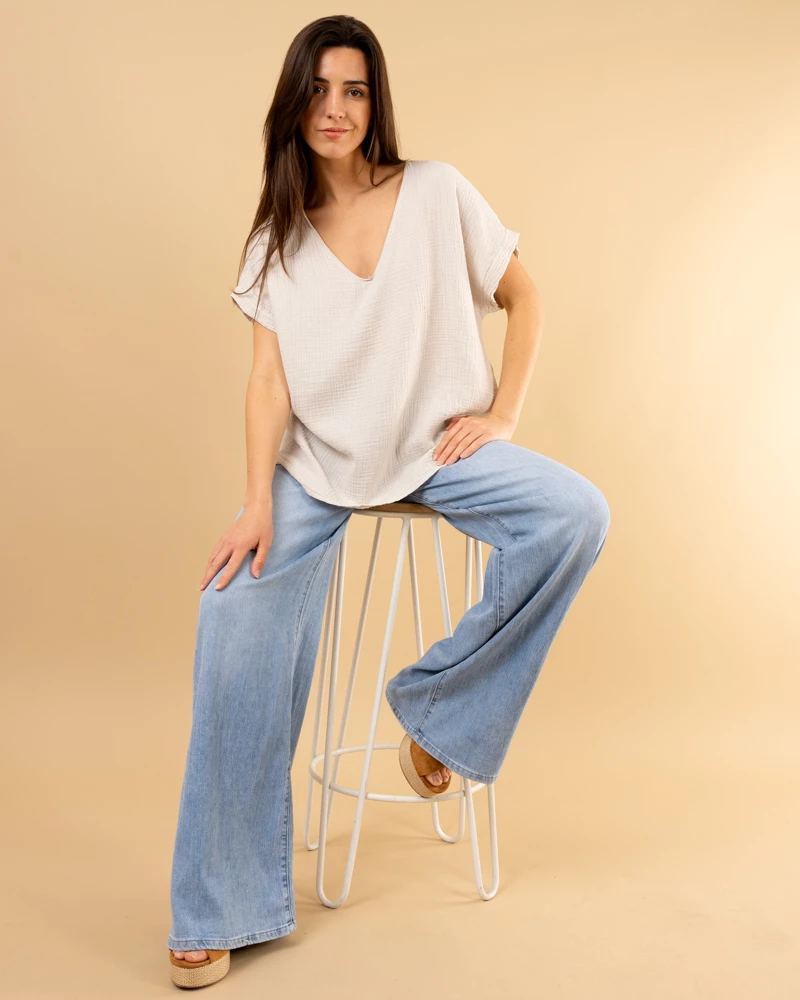 Oversize gaze de coton