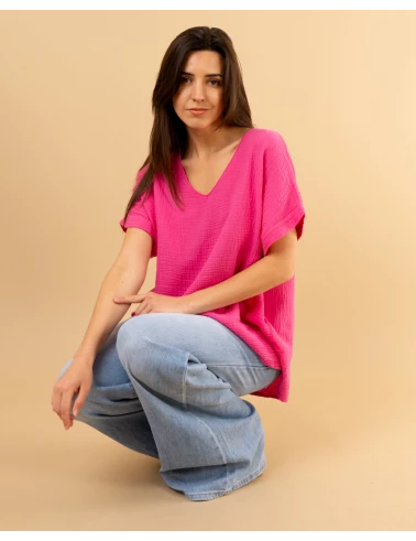 Oversize gaze de coton