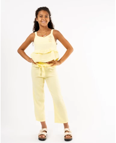 Pantalon gaze de coton