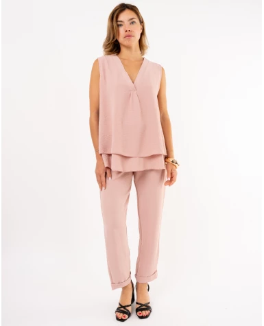Pantalon revers