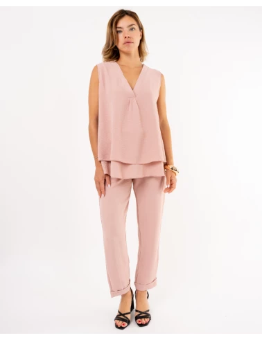 Pantalon revers