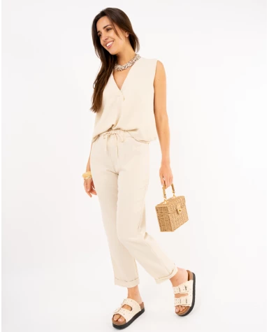 Pantalon revers