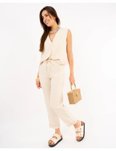 Pantalon revers