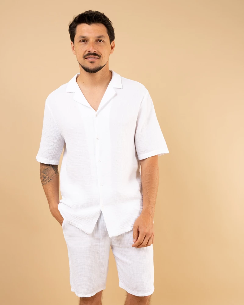 Chemise mc gaze de coton