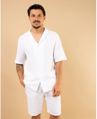 Chemise mc gaze de coton