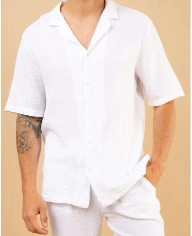 Chemise mc gaze de coton
