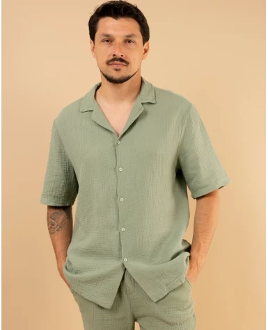Chemise mc gaze de coton