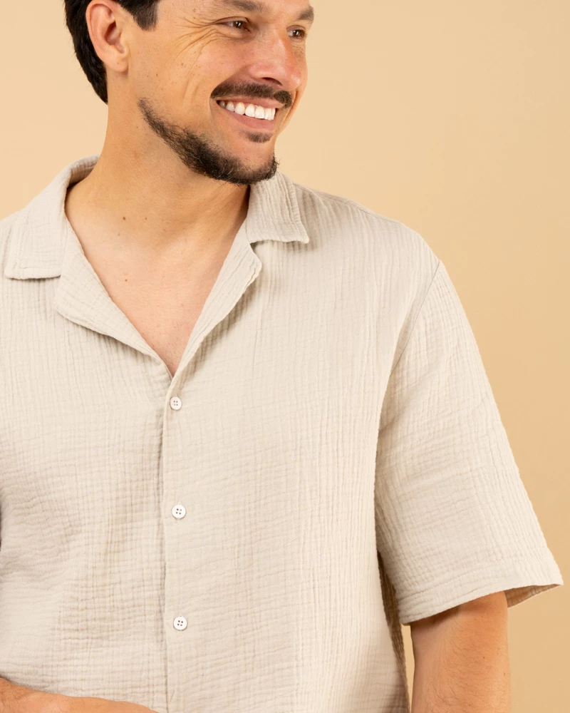 Chemise mc gaze de coton