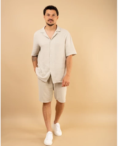 Chemise mc gaze de coton