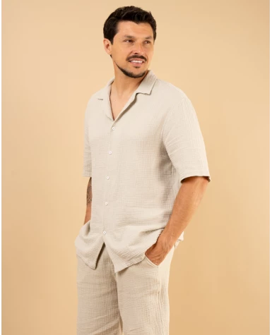 Chemise mc gaze de coton