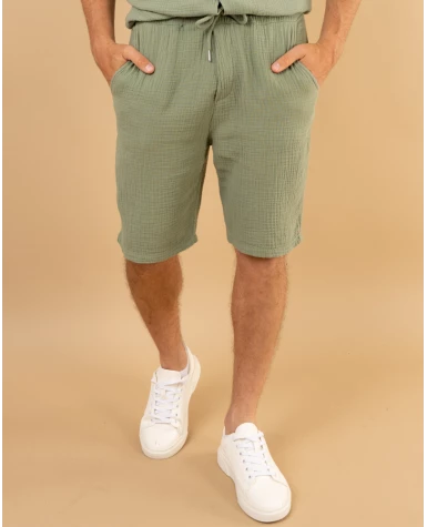 Short gaze de coton